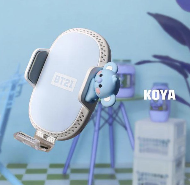 🚗 BT21 BABY - CHARGEUR VOITURE SANS FIL RAPIDE "AIR CLEAN" 💨