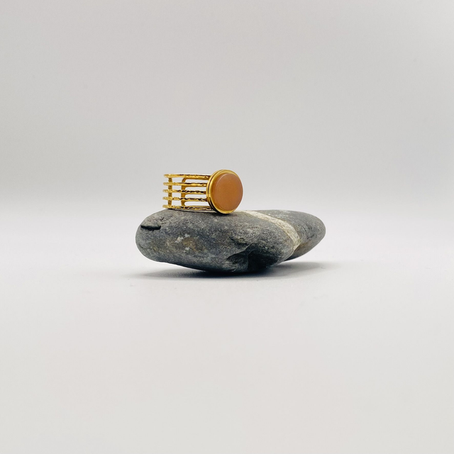 Bague Olympe - lune orange