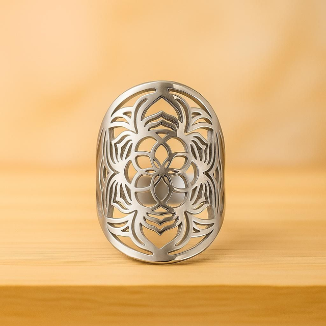 Bague Graine de vie Argenté 