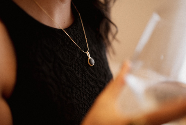 Necklace with Polymer Clay ~ Medal