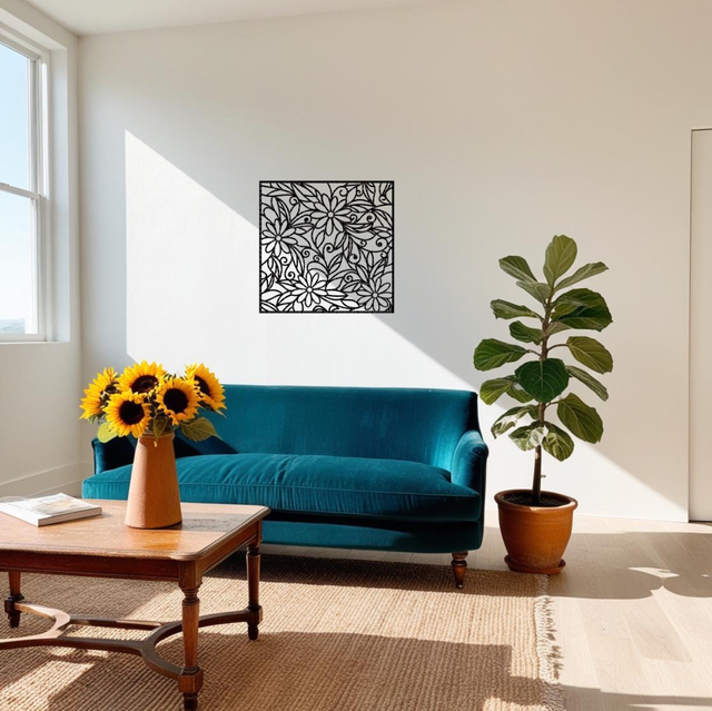 Cadre fleures (39x39cm)