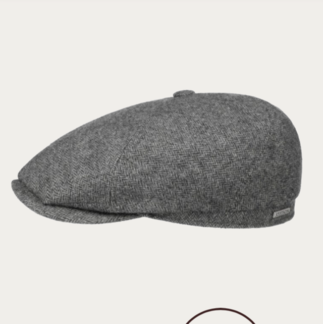 Stetson 6-Panel Cap Herringbone Grey