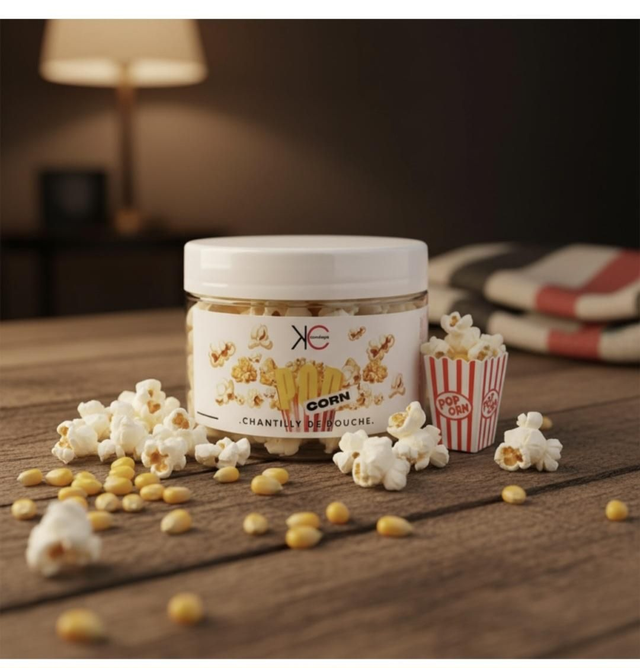 Chantilly de douche pop-corn 