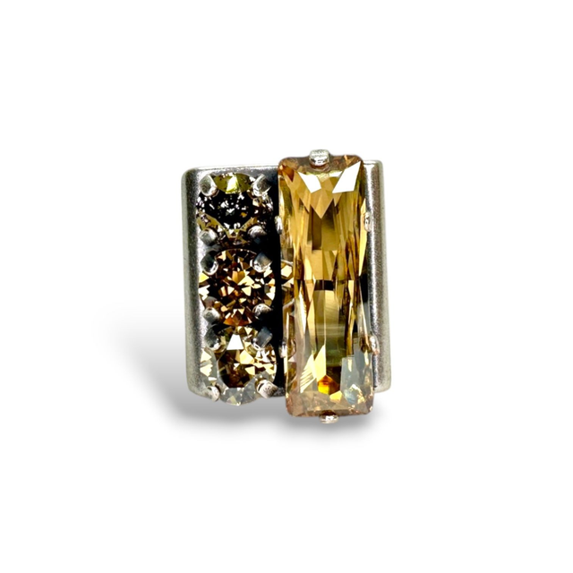 Ring BAGUETTE 4  Golden Shadow Mix, Champagner