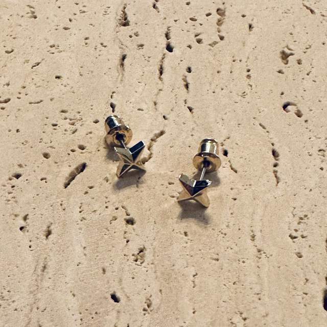 Oorknopjes ster goud 