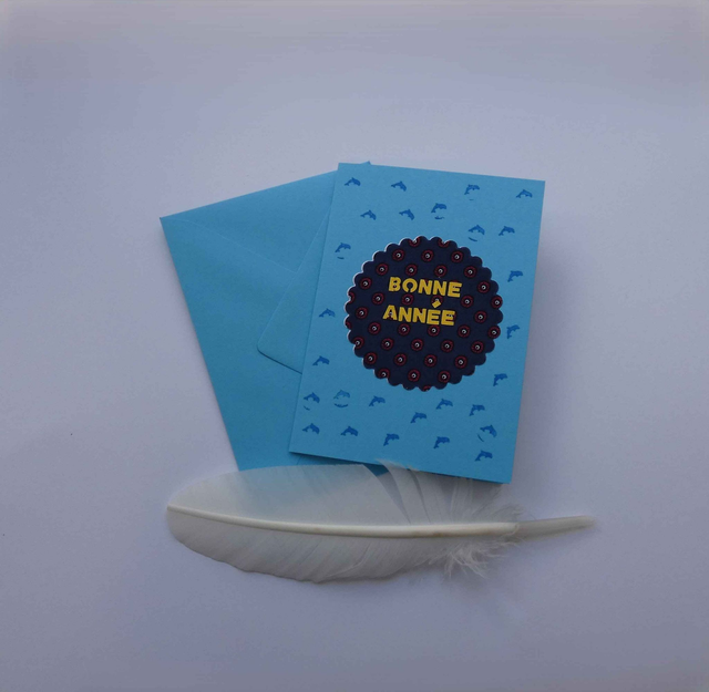 Bonne année avec les dauphins