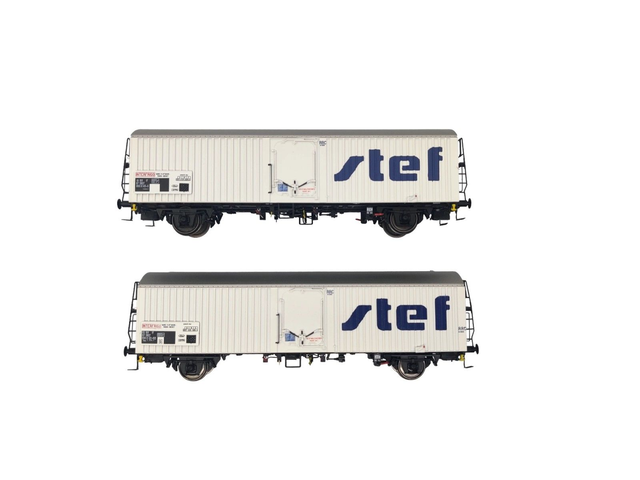 Set 2 wagons réfrigérants STEF moderne LS Models 30237 HO