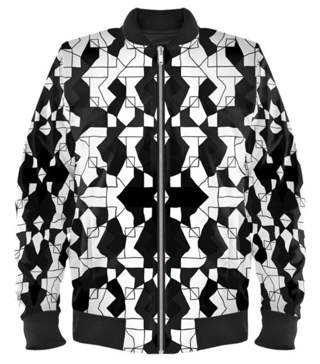 Bomber Nzukansona en velours marbré