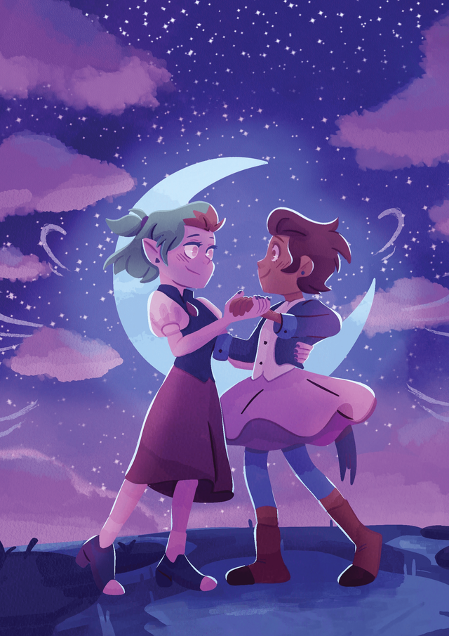 PRINT - The Owl House - Lumity Grom