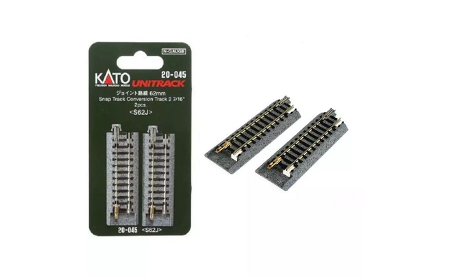 2 rails conversion 62mm Kato 20-045 N