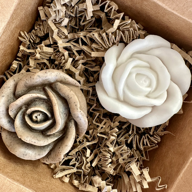 Coffee and Vanilla Soap Roses 