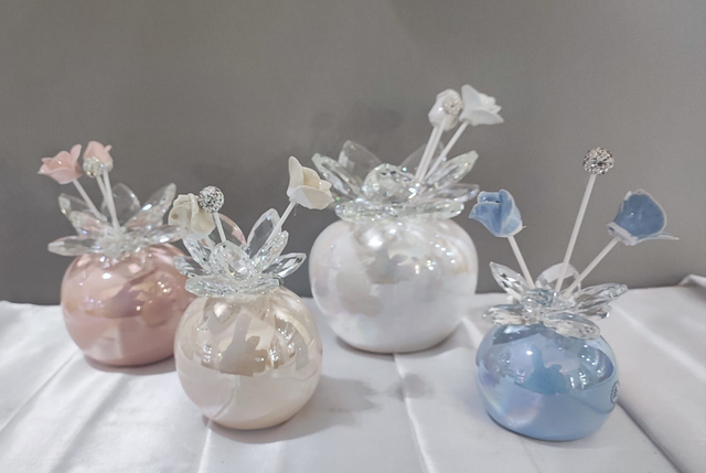 Profumatore ceramica e cristallo