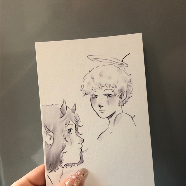 Ange et démon print A6