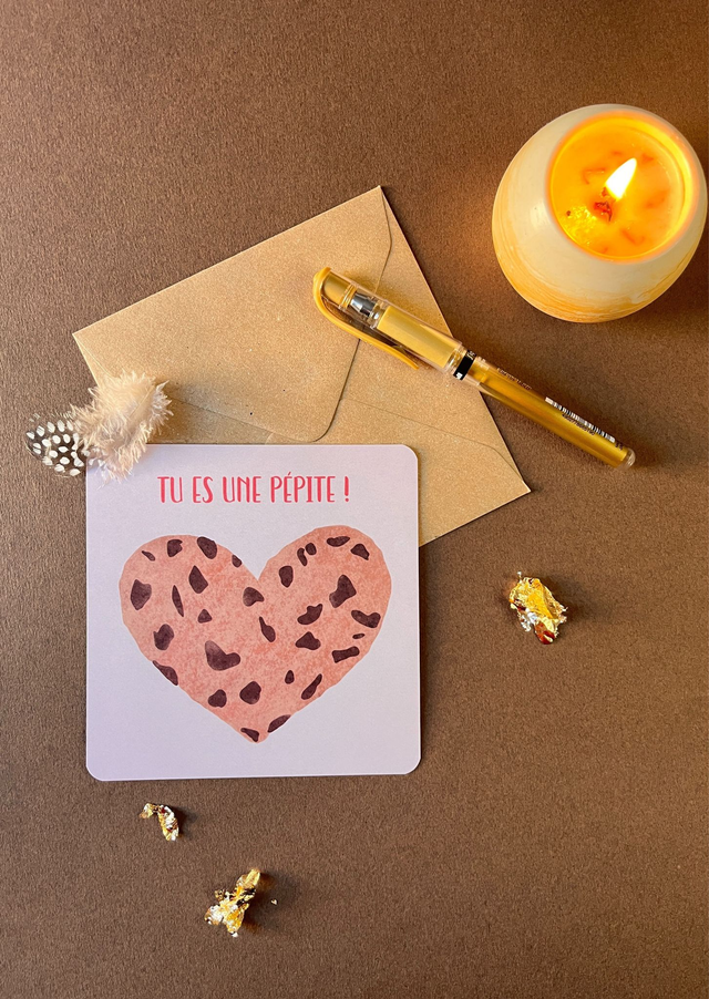 Carte de vœux "Pépite"
