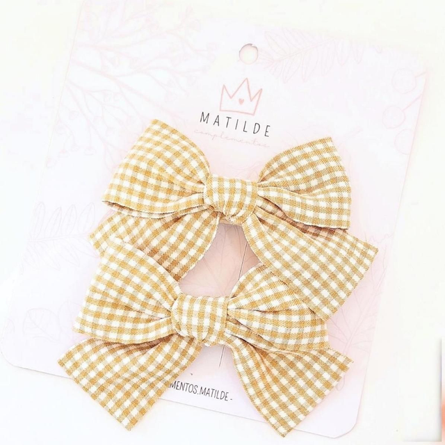 Pinza Lazo Par Amarillo Cuadrille