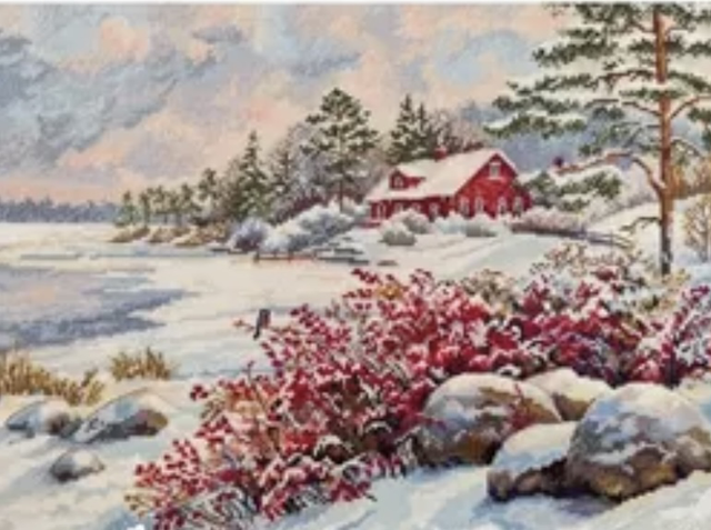 Merejka The Lake House counted cross stitch Kit