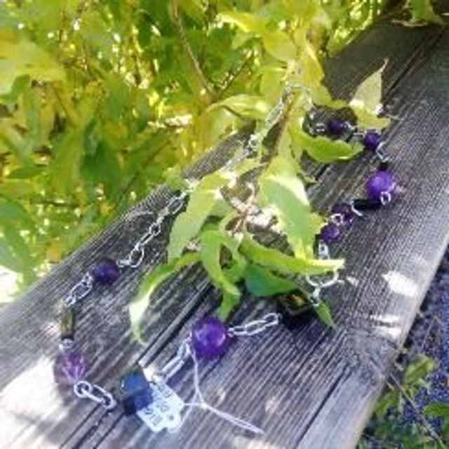 Girocollo ametista e onice