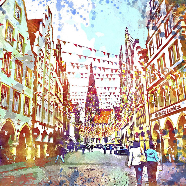 Prinzipalmarkt, illustriert