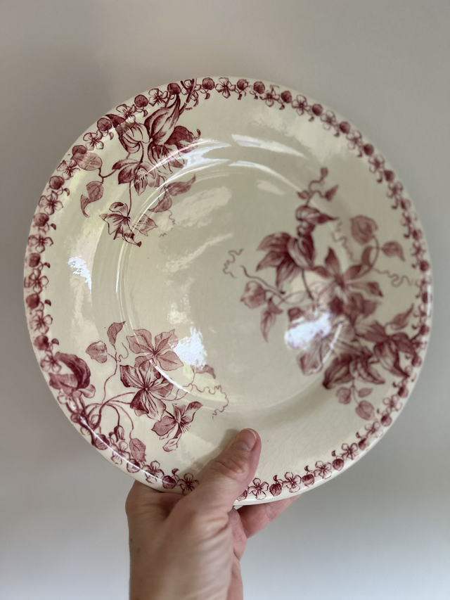 BORDEAUX - Duo d'assiettes plates modèle Bordeaux de la manufacture de Gien - Terre de Fer