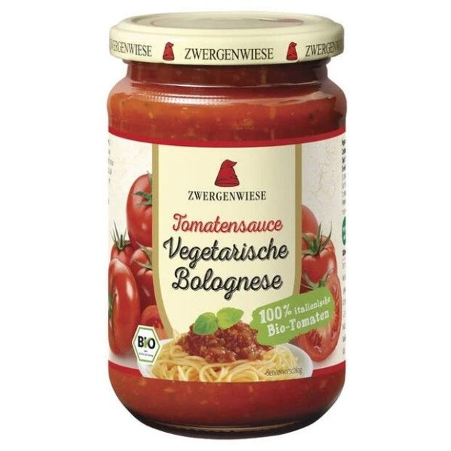 Zwergenwiese Tomatensauce Vegetarische Bolognese, 340ml Glas