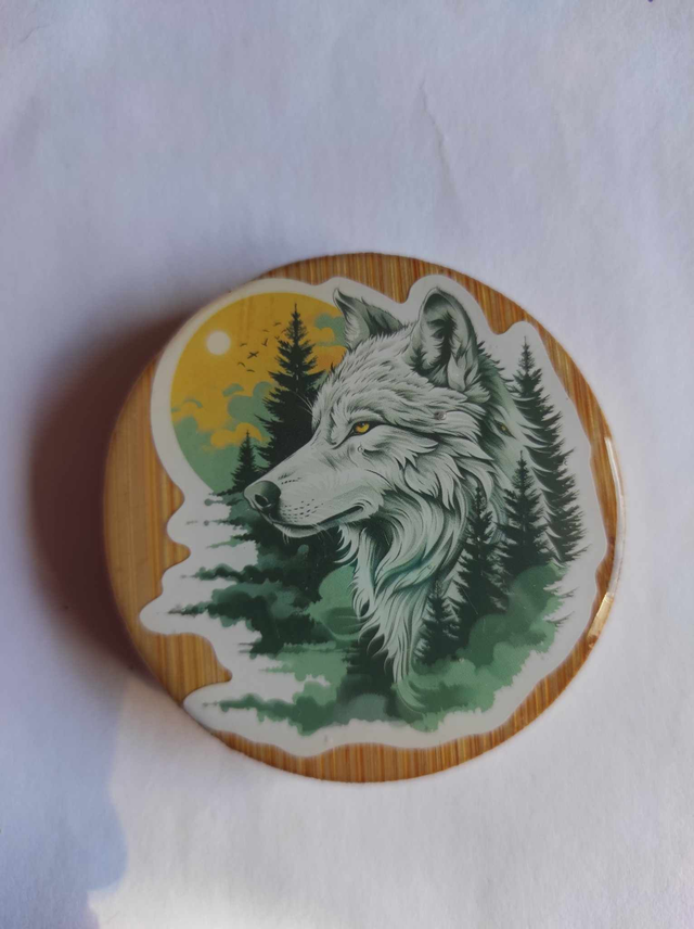 Décapsuleur Loup magnétique frigo