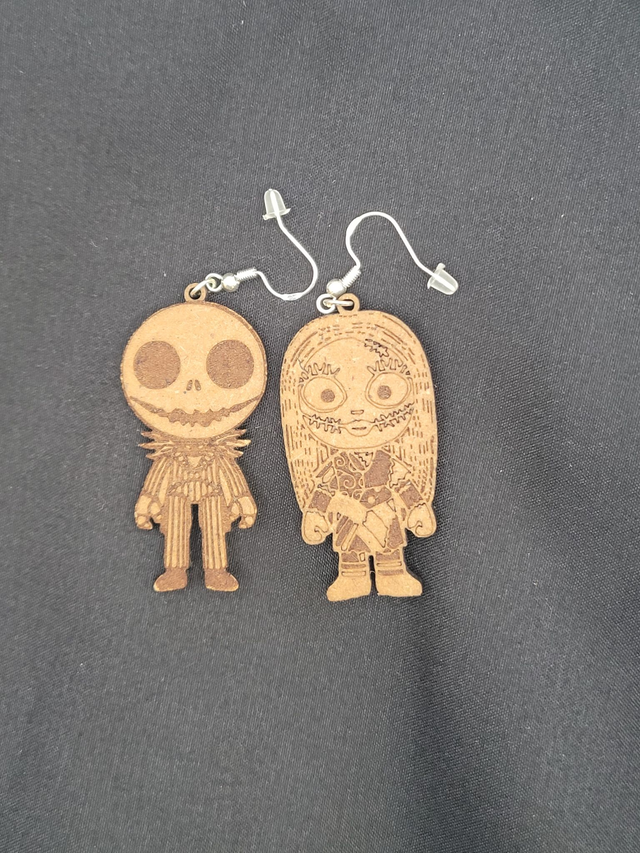 Boucles d'Oreilles Jack et sally