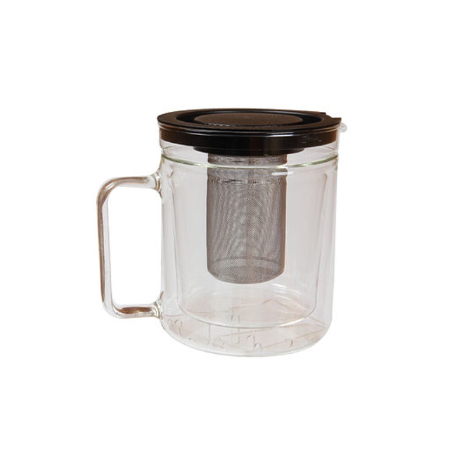 Théière Double Paroi et Filtre Inox - 1,1L