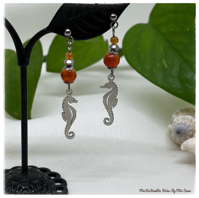  Boucles d’oreilles “Hippocampes”