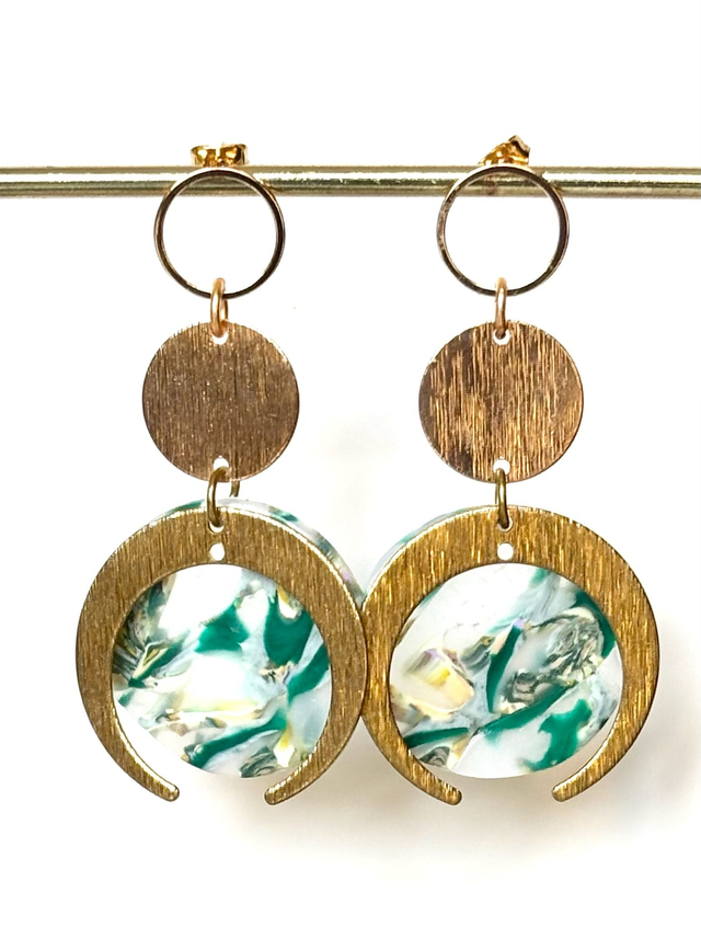 Boucles « Lune de mousse »