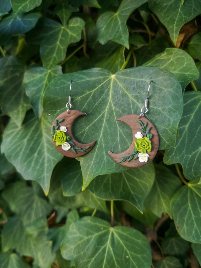 Collection Florale Fougère des Bois- Boucles d&#039;oreilles June