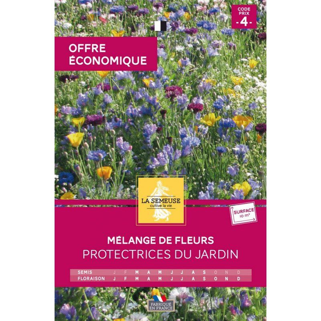 Mélange de fleurs protectrices du jardin format éco