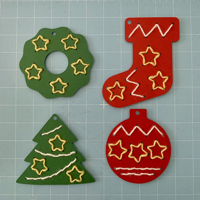 Kids Craft Box: Learn to Sew Christmas Decorations 