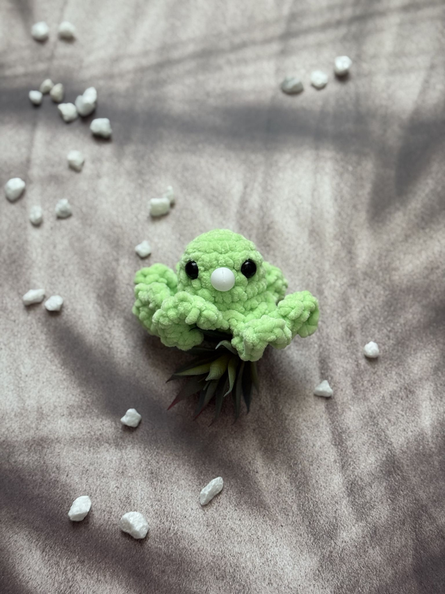 Antistress poulpe tout doux vert pomme