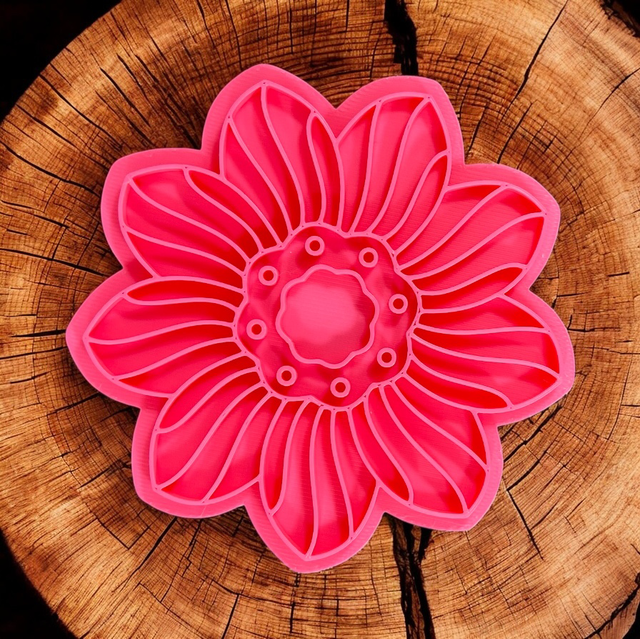 Tonstempel - Mandala Blüte