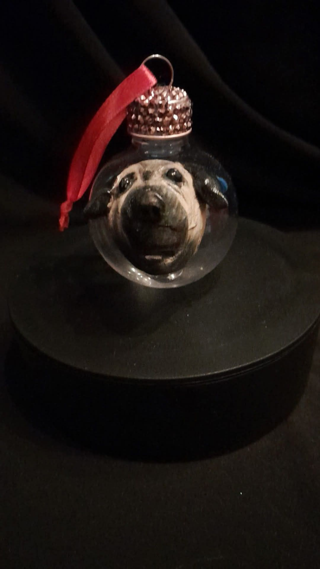 Rusty Dog Custom Decorated &amp; Designed On 50ml Re-Fill Bauble PRE-ORDER