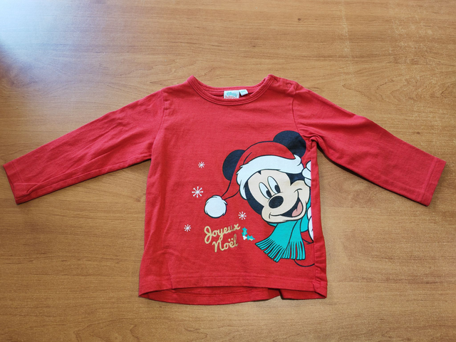 T-shirt Noël Mickey 12 mois