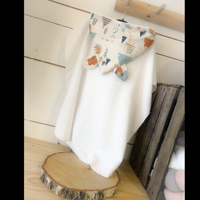 Poncho de Bain Little Renard 