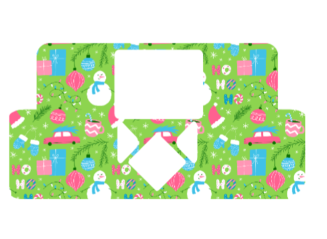 Christmas Pink &amp; Green Medtronic Decals