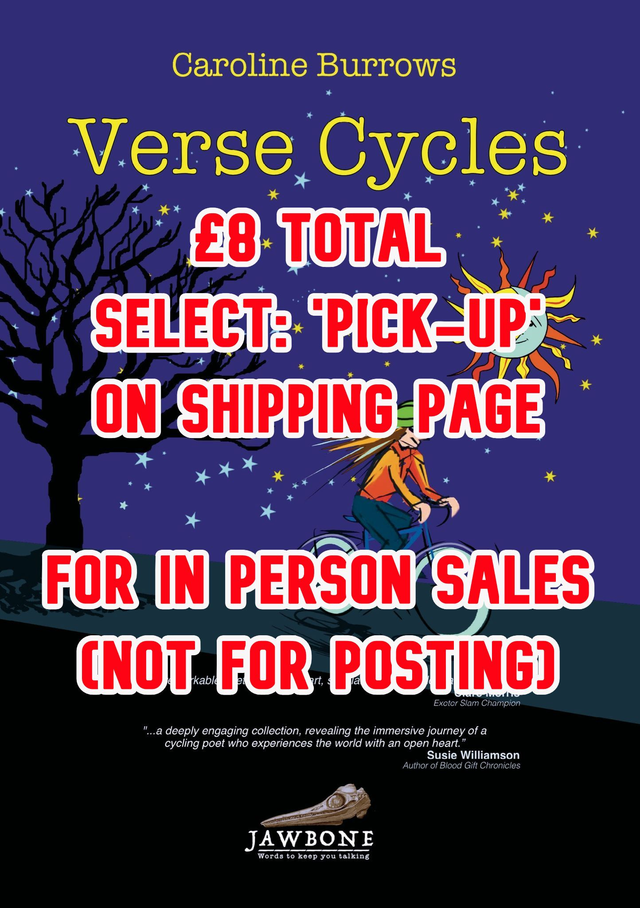 Verse Cycles poetry collection. £8 TOTAL (For In Person Sales: NO POSTAGE)