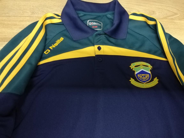 Navy/Green Polo tshirt - Large