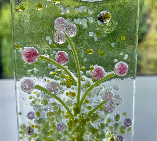 Pink tea-light holder