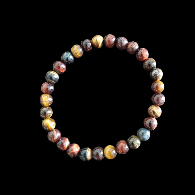 Bracelet en Oeil de Tigre, Oeil de Taureau et Oeil de Faucon