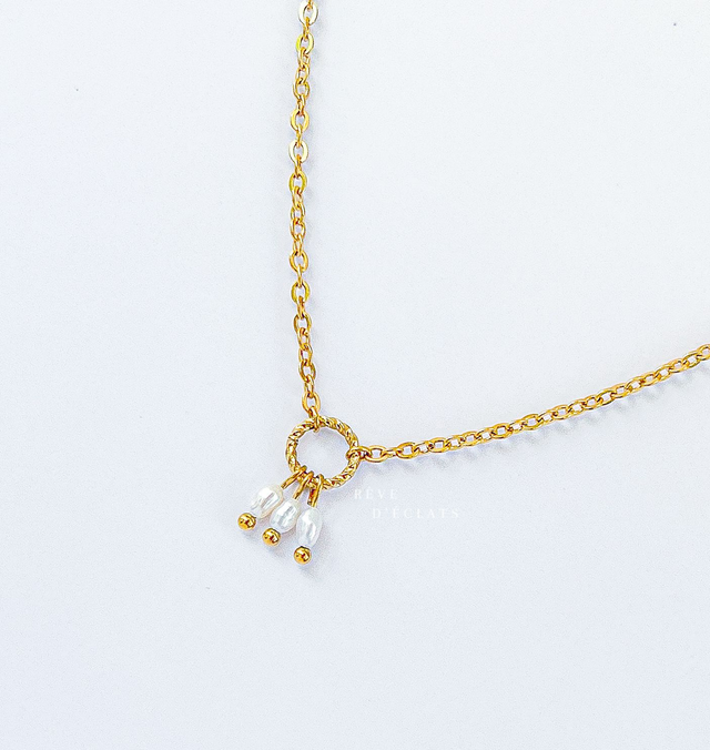 Chaîne de cheville- Perles d’eau douce 