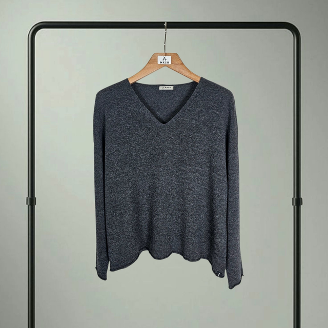 Boxy-Fit Pullover "Moni" aus Kaschmir & extrafeiner Merinowolle