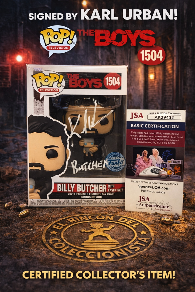 Funko Pop! Billy Butcher (1504) – Firmado por Karl Urban