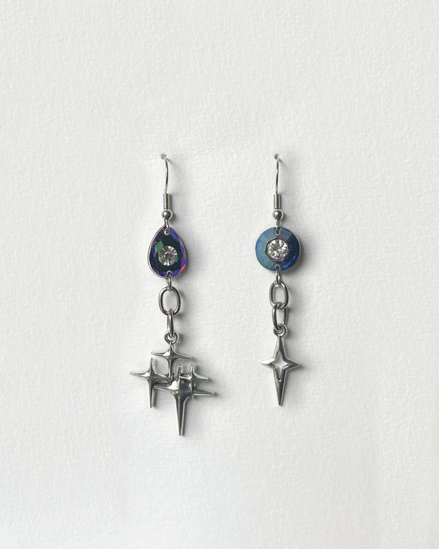 ✷ BOUCLES D’OREILLES GOUTTE & ÉTOILE ✷