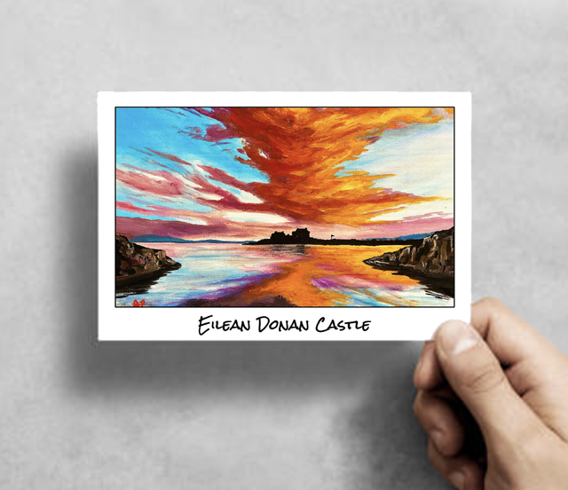 X10 Postcards - Eilean Donan Castle (40p a unit)