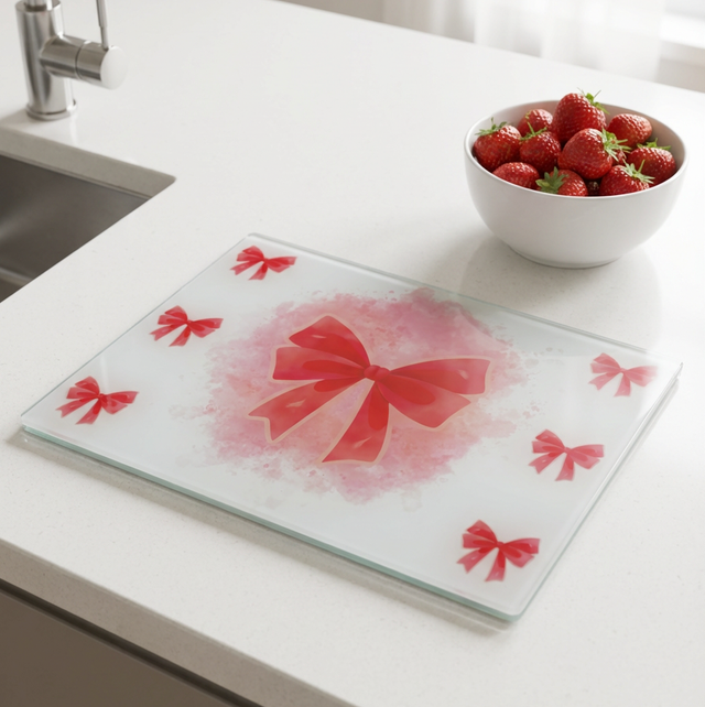 Pink Bow Worktop Saver
