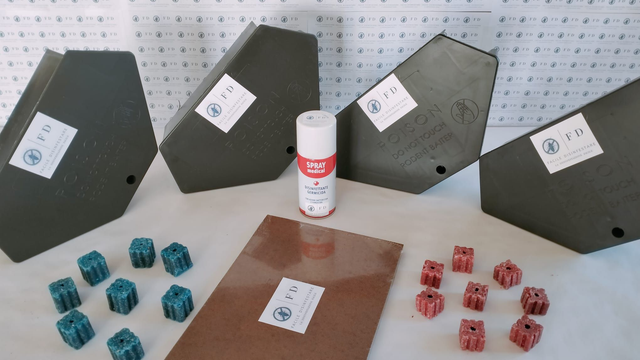 Kit Facile Disinfestare Topi e Ratti Fino a 75 Mq Interno Esterno