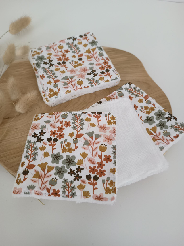 Pack de 5 cotons lavables démaquillants